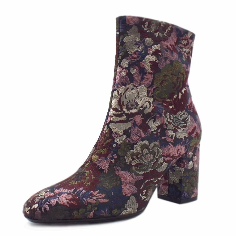 Women\'s Peter Kaiser Adelyta Ankle Boots Winter Boots Multicolor Flower | 493751-QVJ