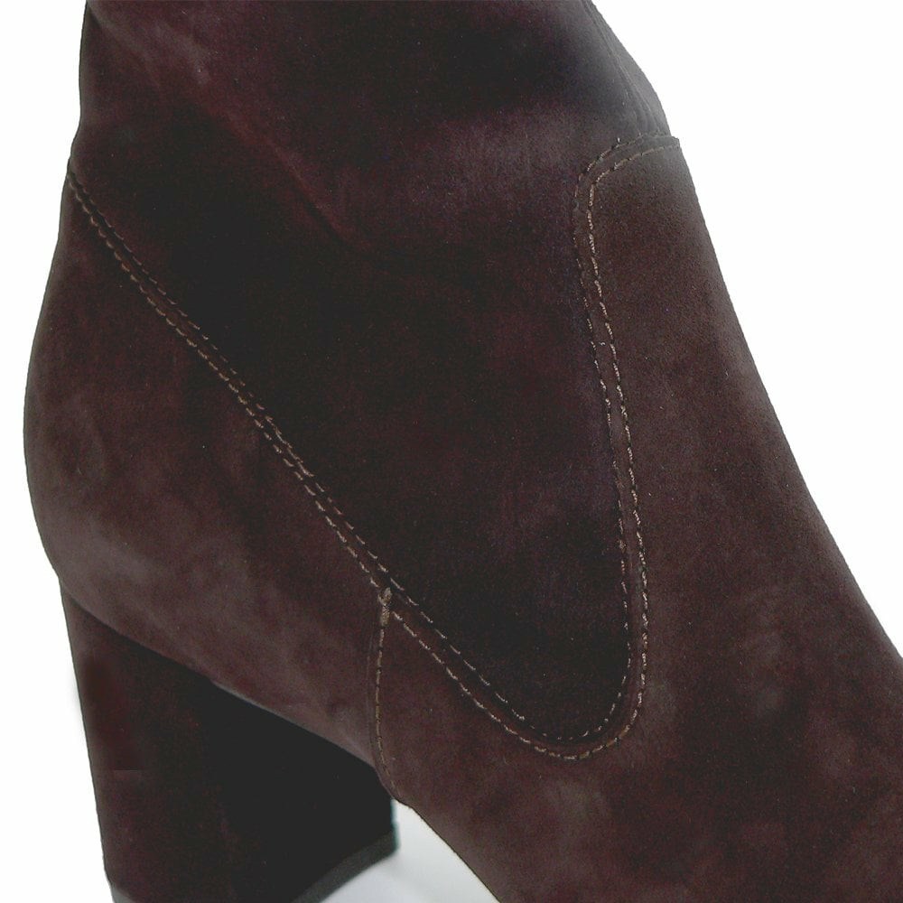 Women's Peter Kaiser Bassy 87 619 208 Pk 60mm Sock Boo Ankle Boots dark brown | 046291-CBE