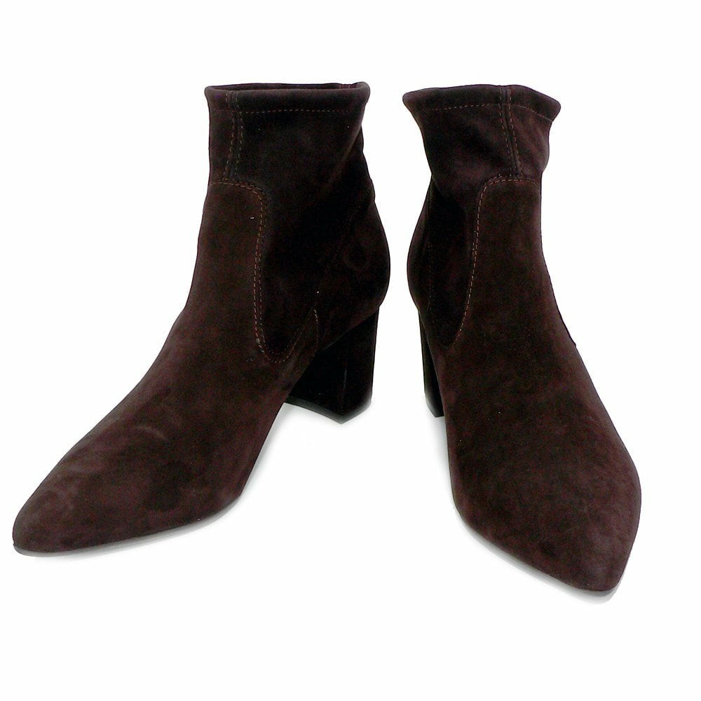 Women's Peter Kaiser Bassy 87 619 208 Pk 60mm Sock Boo Ankle Boots dark brown | 046291-CBE