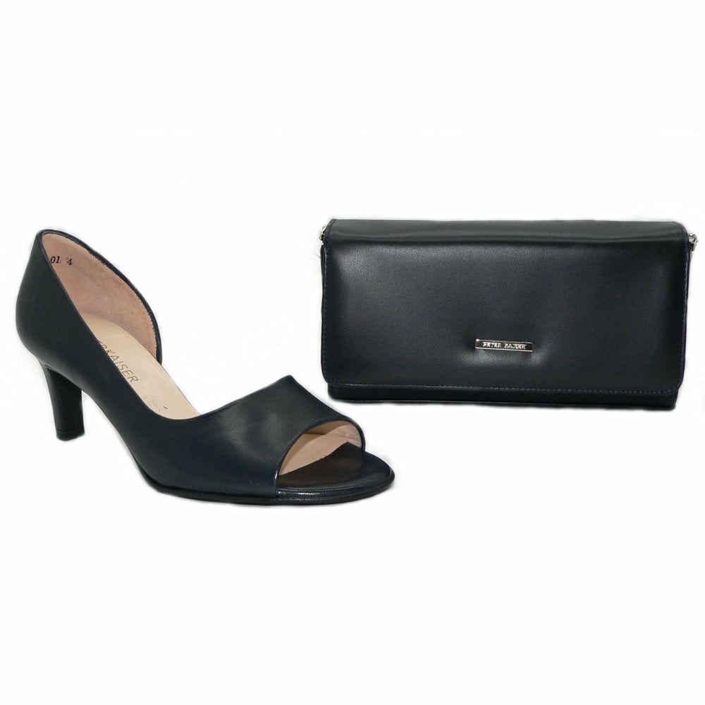 Women's Peter Kaiser Beate Pk 60mm Open Toe Open Side Pumps Black | 065439-RYF