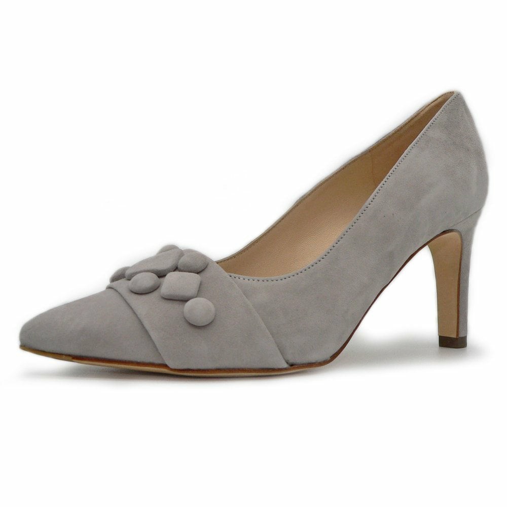 Women\'s Peter Kaiser Edine Heel Court Shoe Pumps Grey | 602894-ZNR