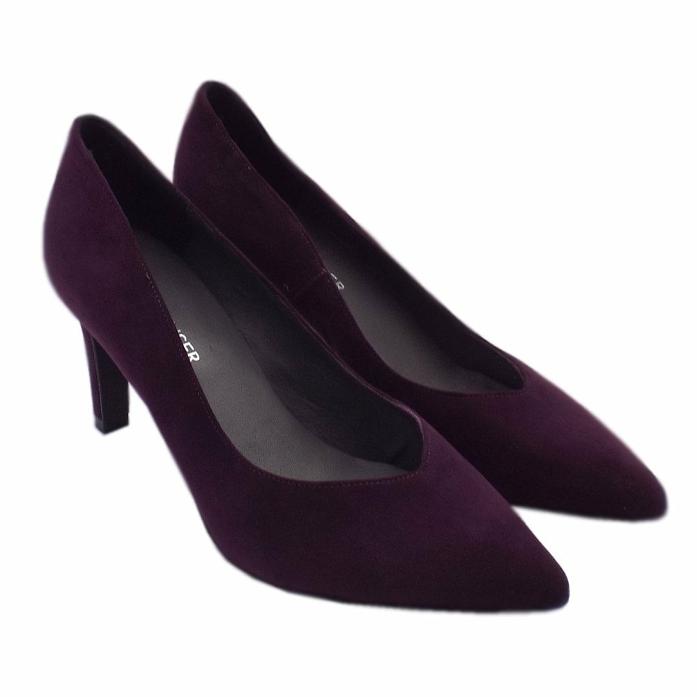 Women's Peter Kaiser Elfi 76 411 077 Pk 75mm Courts Pumps Burgundy | 410635-QTL