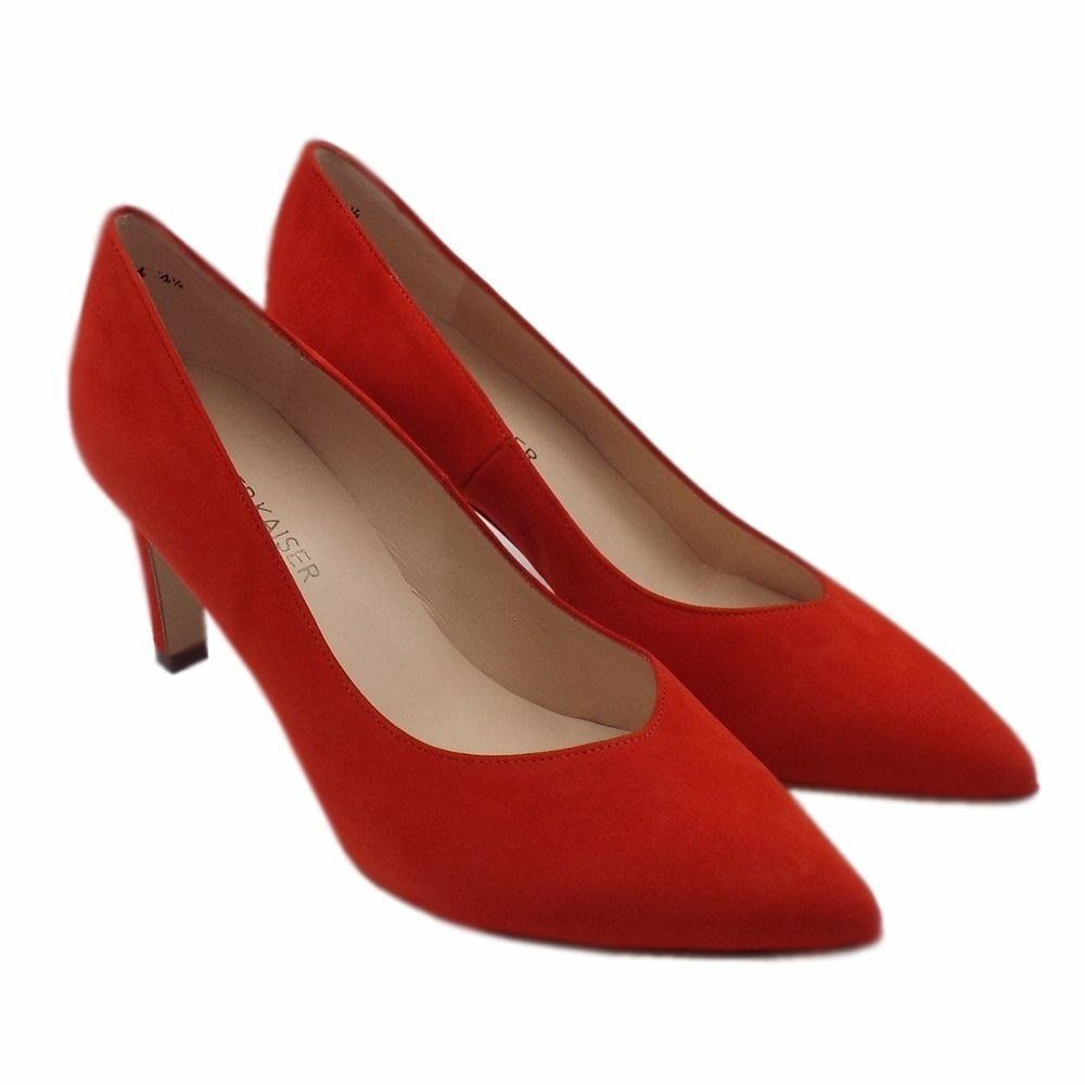 Women's Peter Kaiser Elfi 76 511 120 75mm Court Shoe Pumps Red | 146523-NBC