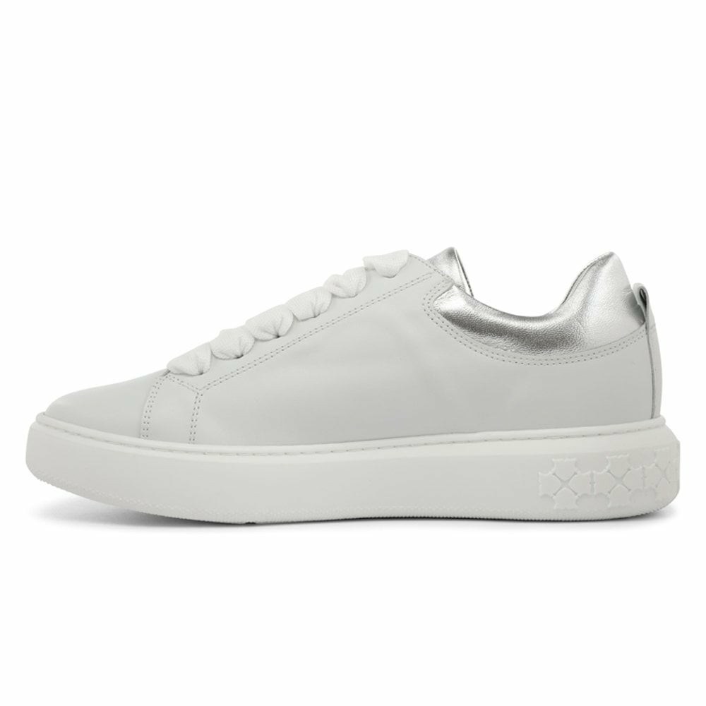 Women's Peter Kaiser Flora P Kaiser Casual Shoe Sneakers White Silver | 342785-SBI
