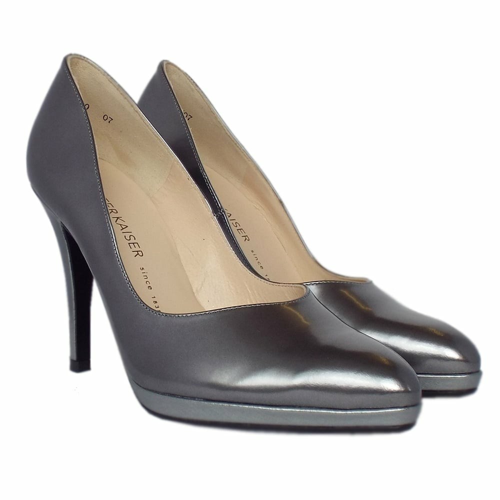 Women's Peter Kaiser Herdi Shoes Pumps Silver | 562803-JLR