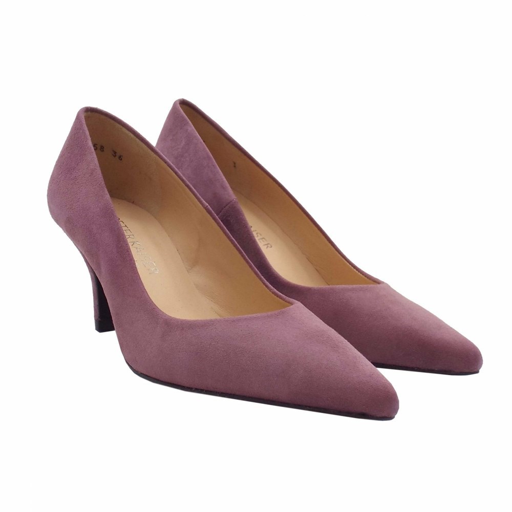 Women's Peter Kaiser Janella Classic Mid Heel Court Shoe Pumps Purple | 108932-QVU