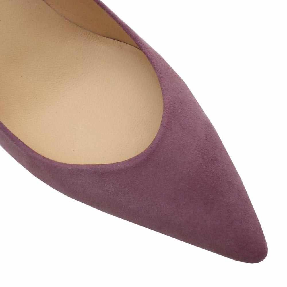 Women's Peter Kaiser Janella Classic Mid Heel Court Shoe Pumps Purple | 108932-QVU