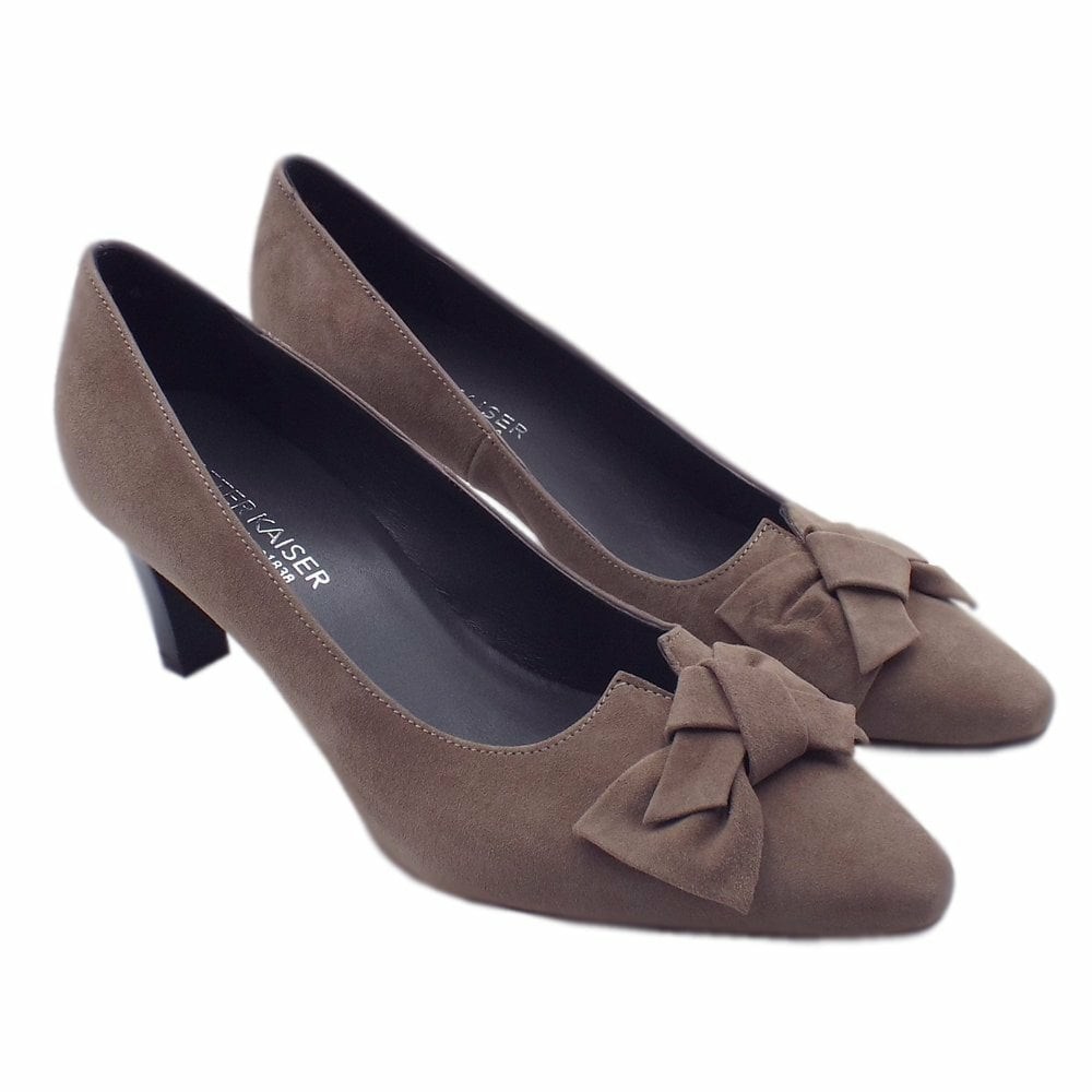 Women's Peter Kaiser Mallory Bow Pump Pumps Brown | 012487-VDQ