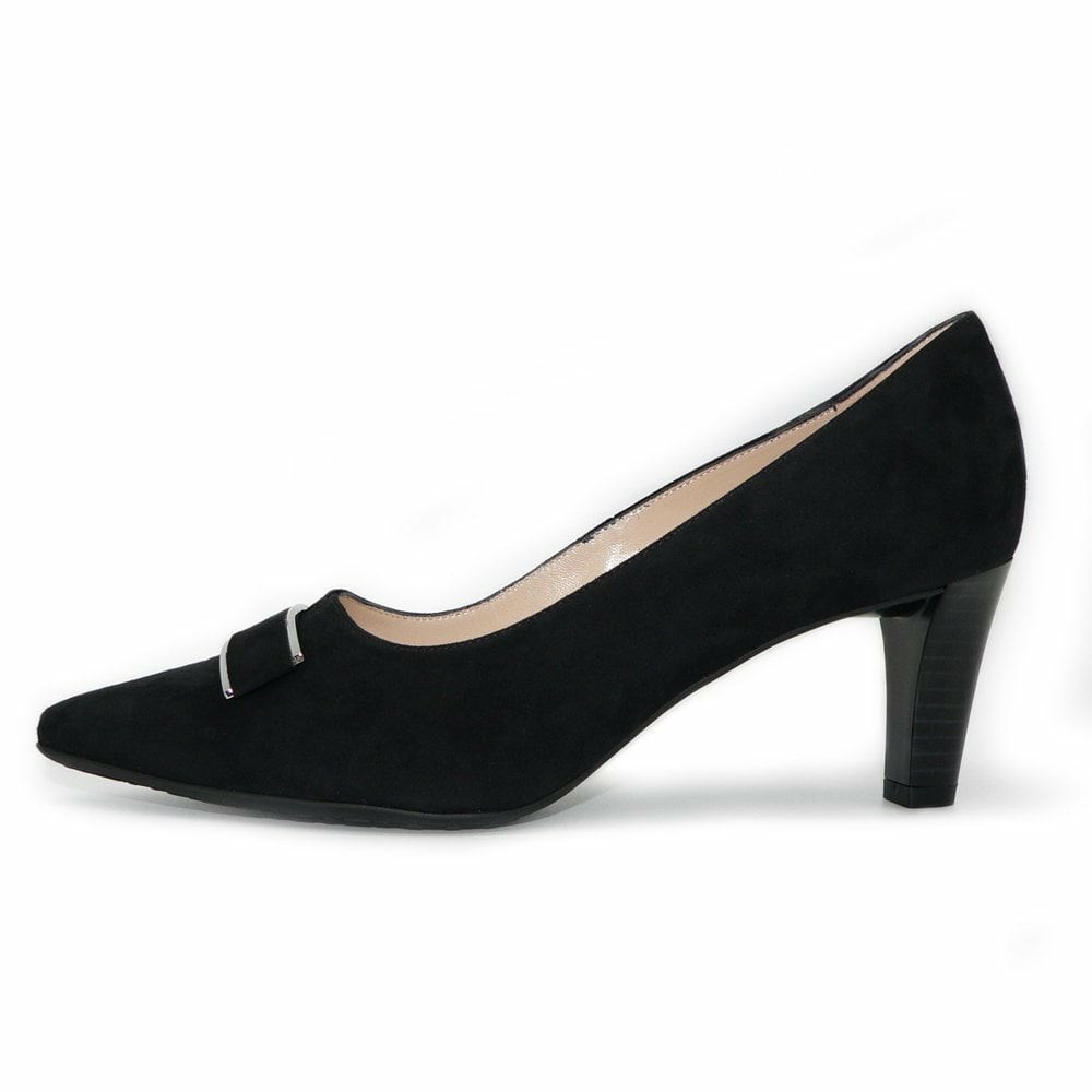 Women's Peter Kaiser Mary Heel Court Shoe Pumps Black | 258196-YWN