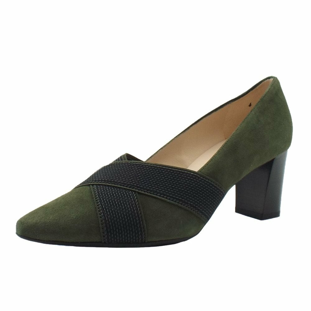 Women\'s Peter Kaiser Mea Pk 60mm Elastic 64 629 746 Pumps Deep Green | 258964-APQ