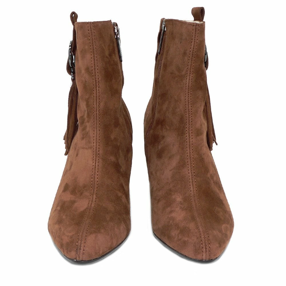 Women's Peter Kaiser Monic 90 673 121 Pk Tassel Boot Ankle Boots Brown | 052693-AGM