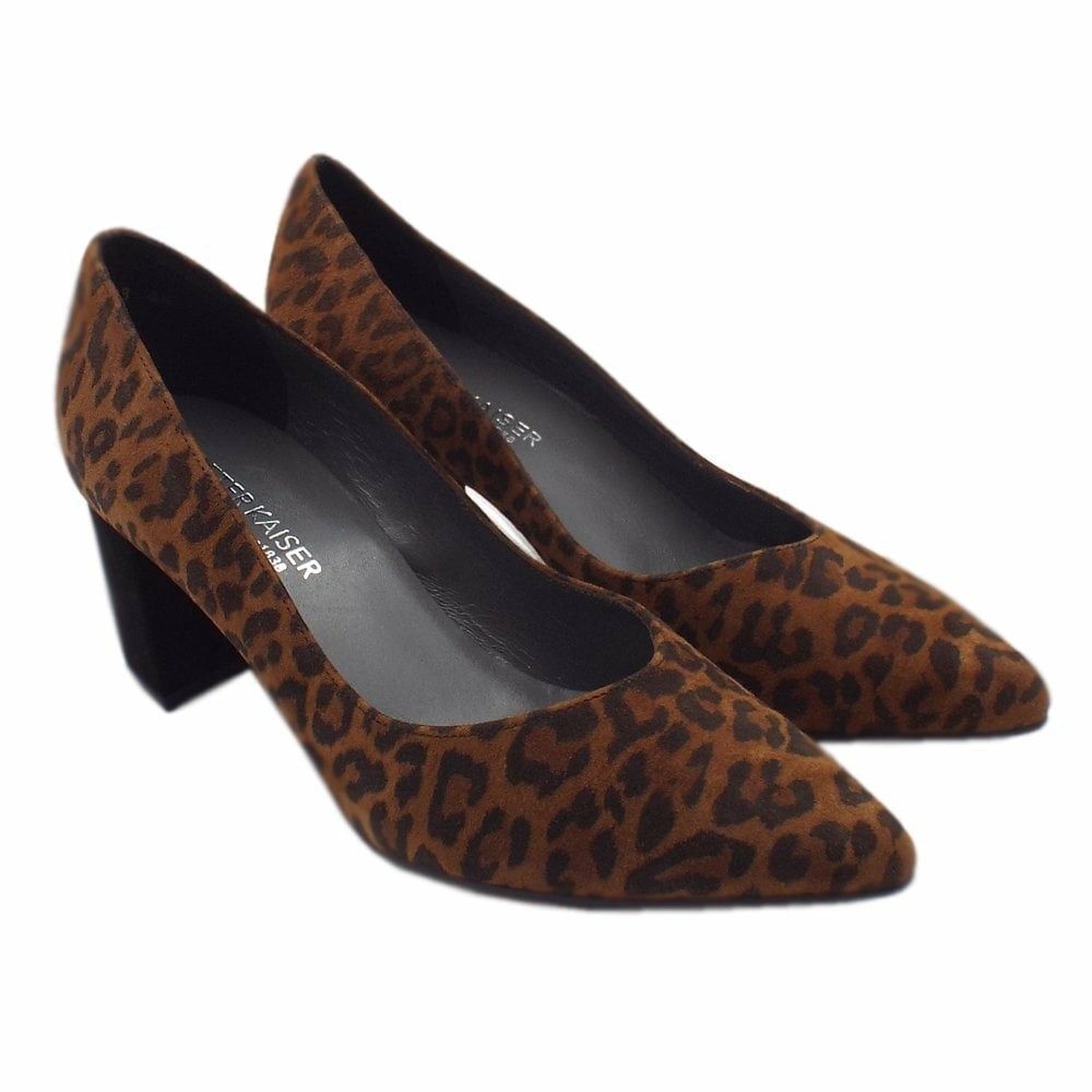 Women's Peter Kaiser Naja 60mm Shoe Pumps Leopard / Black | 654172-TFB