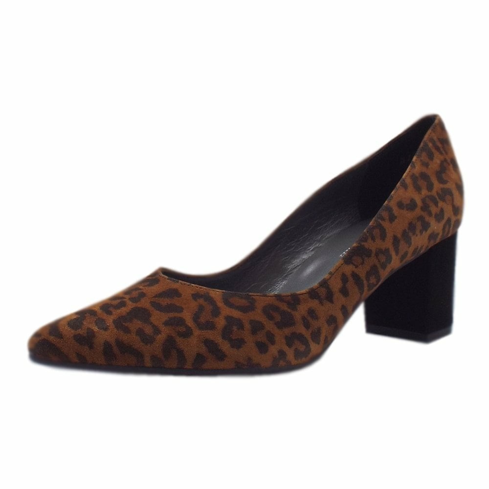 Women\'s Peter Kaiser Naja 60mm Shoe Pumps Leopard / Black | 654172-TFB