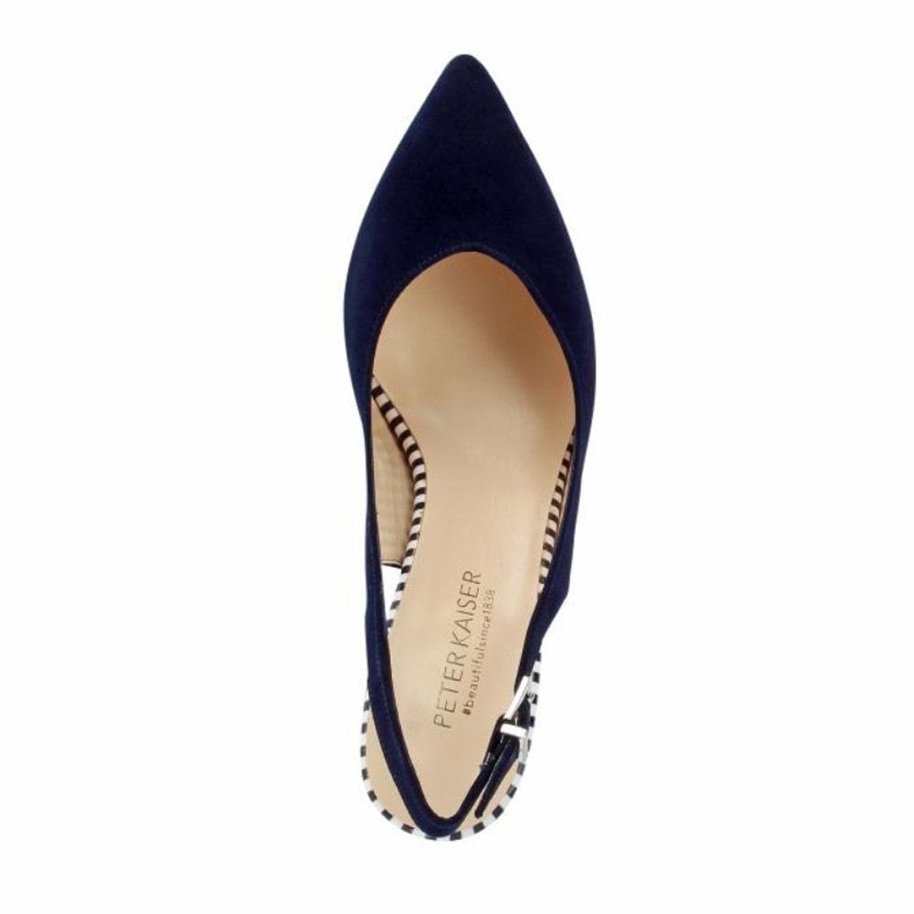 Women's Peter Kaiser Nexy 67 503 687 Pkaiser 60mm Sling Pumps Navy | 589460-GLS