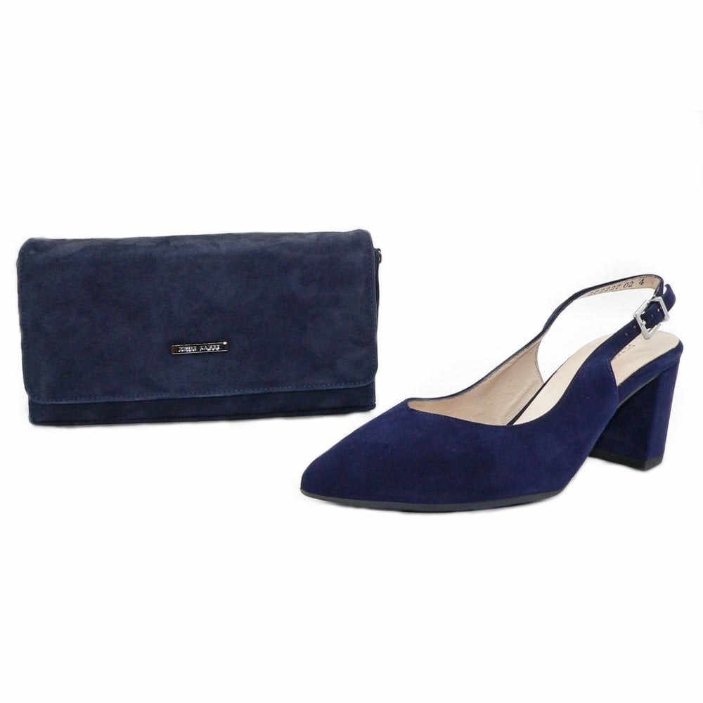 Women's Peter Kaiser Nexy Sling Back Pumps Navy | 603578-OLE