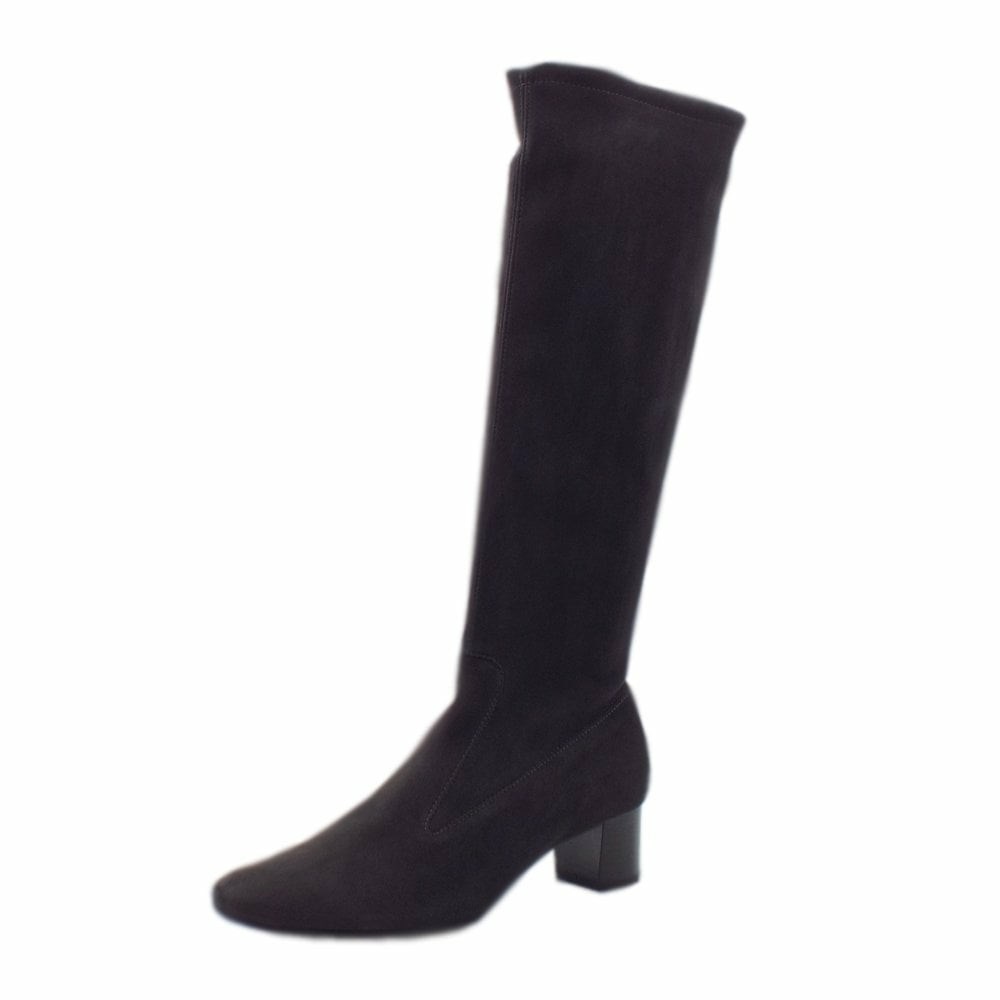 Women\'s Peter Kaiser Ofela 03 437 128 Pk Long Boot 45mm Knee High Boots Dark Grey | 530126-DJY