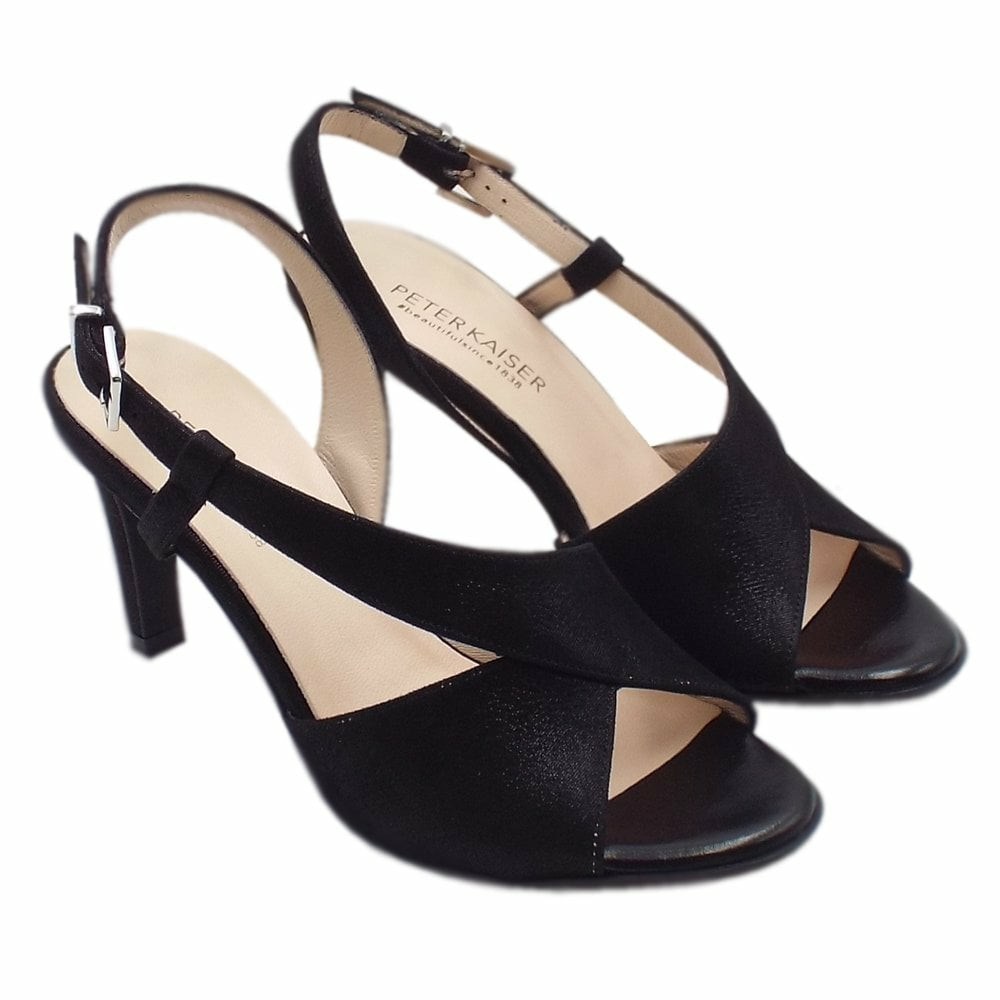 Women's Peter Kaiser Oprah 75mm Dress Sandals Pumps Black | 647931-CHE