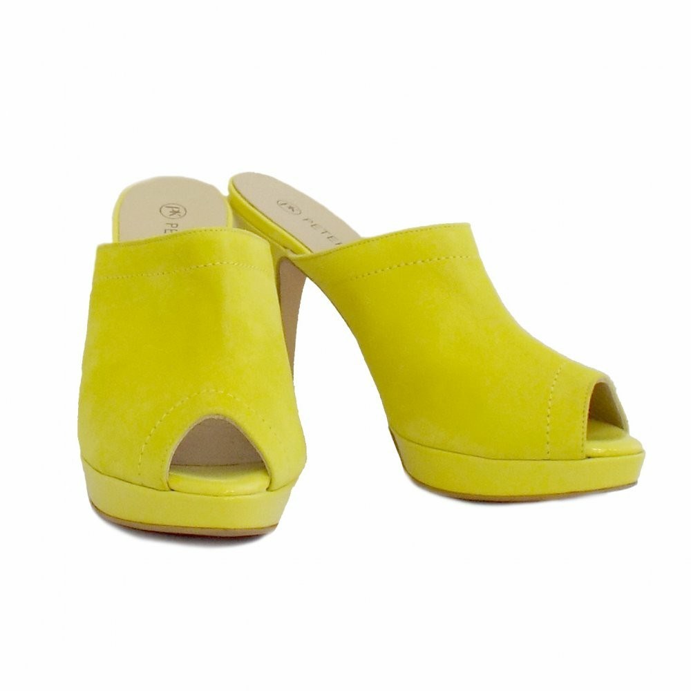 Women's Peter Kaiser Palia Slip On Mule Sandals Yellow | 167508-JLS