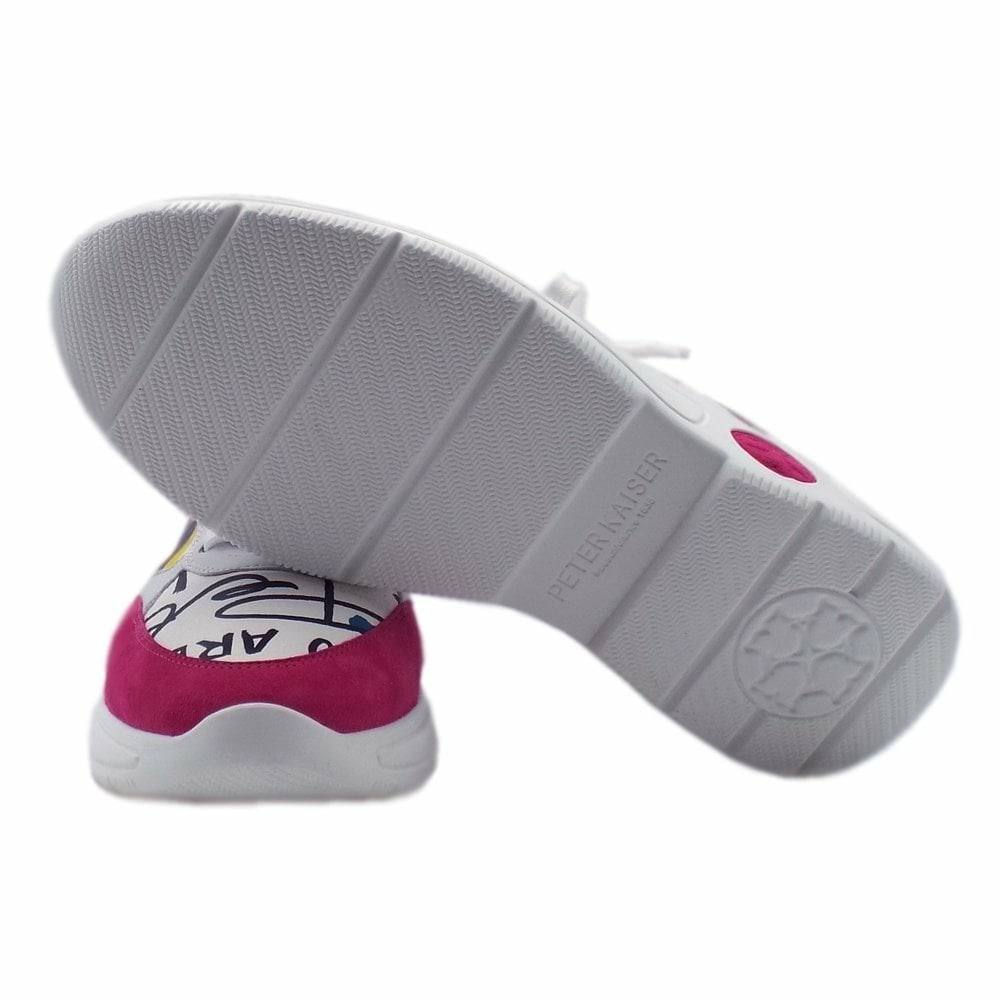 Women's Peter Kaiser Viana 27 517 821 Sneaks Sneakers White / red | 508634-DNV