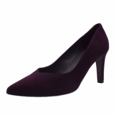 Women's Peter Kaiser Elfi 76 411 077 Pk 75mm Courts Pumps Burgundy | 410635-QTL