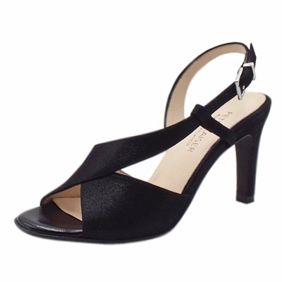 Women's Peter Kaiser Oprah 75mm Dress Sandals Black | 753049-VGF