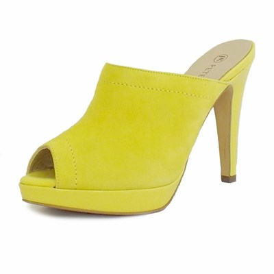 Women's Peter Kaiser Palia Slip On Mule Sandals Yellow | 167508-JLS