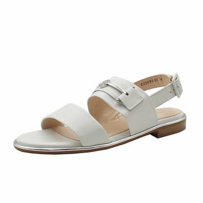 Women's Peter Kaiser Runa Pk 15mm Open Sandals White | 473025-SHP